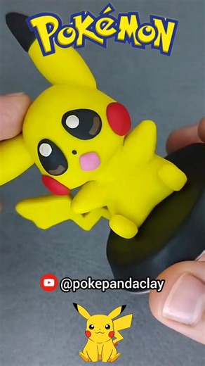 🟨 PIKACHU #plastilina #pokemon #pikachu #clay #arcilla #modeling #tutorial #artist #tutorial