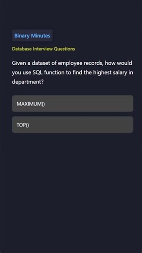 Database | Find Highest Value | SQL Aggregate Functions