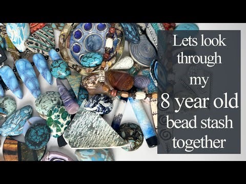 Lets look through my 8 year old polymer clay bead stash together