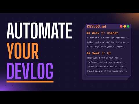 Turn Your Git History into Devlogs with GitHub Agent Workflows