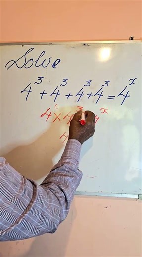 Solve this exponential equation #maths #mathematics #shorts