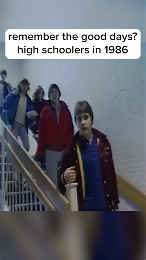 remember the good days? high schoolers in 1986 raw footage #nostalgic #nostalgia #school #retro #80s