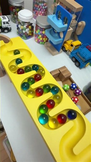 Marble Run 240 マーブルラン Colorful Marbles #ビー玉転がし #marblerace #マーブルラン #marblerun #asmr #haba #小さな大工さん