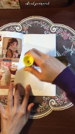 asmr collage journal with me | vintage purple 💜🦋 #scrapbooking #collagejournal #vintagejournal #aestheticjournal #creativejournaling | Ebiel Journal