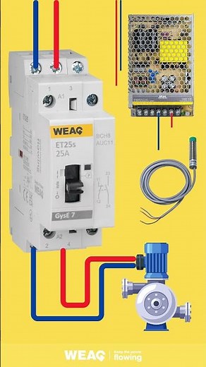 Smart Sense: Rail Power to Sensor to AC Contactor.