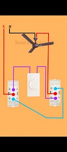 220K views · 1.5K reactions | Two Way Fan Regulator Wiring Diagram | Fan Control from Two Switches | #shots #electrical | Roni Electrician | Facebook