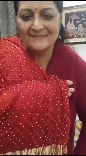 3.9K views · 12 reactions | VANDANA SAREES 9982092119 presents pure modal silk hand bandhej saree with gharchola lakhadi pallu Christmas offer BOOKING AT WHAT'S UP # 9982092119 #AIBA #Premium seller #jaiguruji | AIBA 3.0 : All India BusinessWomen's Association | Facebook