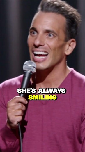 My wife is from the south she's always smiling | Sebastian Maniscalco #shorts