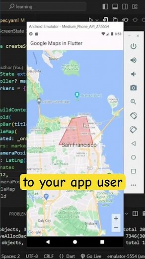 Draw Polygon in Google Maps Flutter 🔥 #shorts #googlemapsflutter #fluttertutorial
