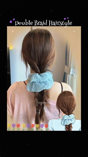 Double Braid Hairstyle 🌺 Tutorial 💮 Fairy Hair Lab 🎀