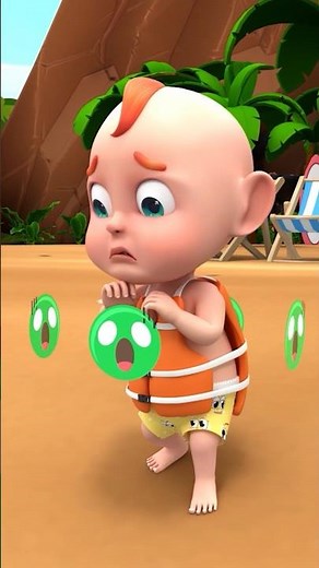 Playtime on the Beach ⛅ | Beach Song | Nursery Rhymes for Kids #shorts