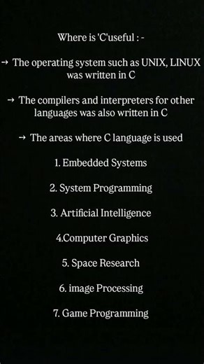 c programming language importance and its uses|#codingshorts |