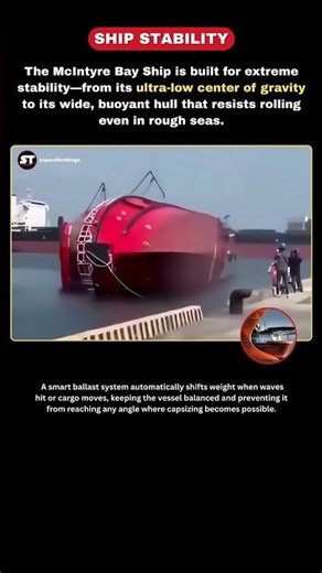 The Ship That REFUSES to Capsize! #techfacts #facts #usashorts #shiplife #seafacts #ytshorts #viral