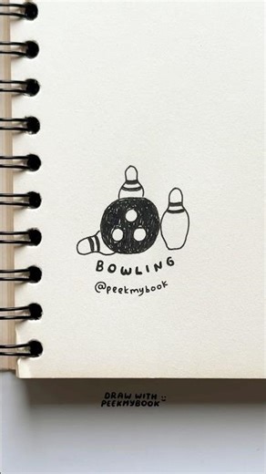 How to draw bowling