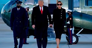 'Fortunate Son' Plays Again At Trump Farewell, Ignoring Irony And Backlash