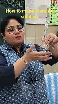 "How to Prepare a Standard Solution | Chemistry Practical Explained by Yusra Ma’am" #regularbatch