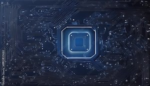 concept board Illustration Abstract blue technology futuristic computer Vector high Hi-tech technology background gital circuit dark color