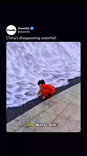 China’s disappearing waterfall. This waterfall breaks your brain 🌊🫥 In China, a unique waterfall appears to vanish just before it reaches the ground. While the water does fall from above, it’s secretly redirected into a hidden channel carved inside the rocks—creating the illusion that it disappears mid-air. Nature and engineering, perfectly disguised. Did you think this was real magic at first? 👇 Love this content? Follow @dweetle Media: @science.with.ad #OpticalIllusion #NatureMeetsEngineeri