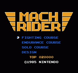 Mach Rider (NES) - online game | RetroGames.cz