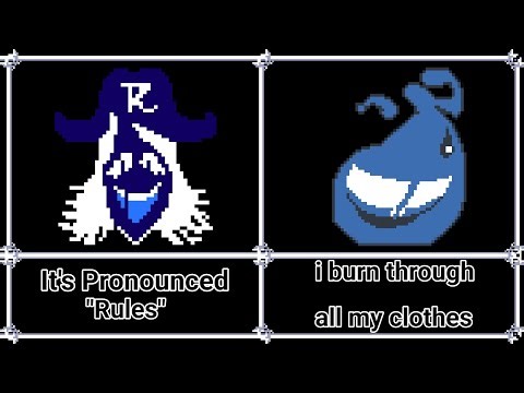 It's Pronounced "Rules" X i burn through all my clothes (Deltarune x deltaswap mashup)