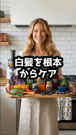 老化だけじゃない？白髪の本当の原因と魔法の食材 #白髪ケア #根本ケア #エイジングケア