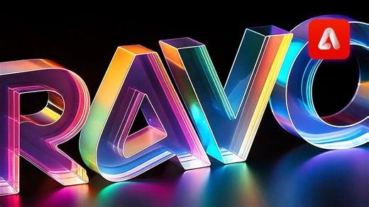 How to create 3D glass text and logos with AI