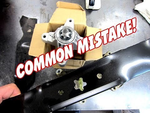 A Common Mistake Made When Installing Lawnmower Blades!