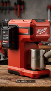 A power tool battery coffee maker! Genius idea! 🤯👏 | FuturisticDecors