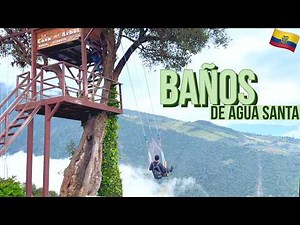 Baños: 🚀✨🌎 I Swung Over a Cliff in Ecuador! 🇪🇨 Exploring this magic town: Swings & Epic Views 😱🌄