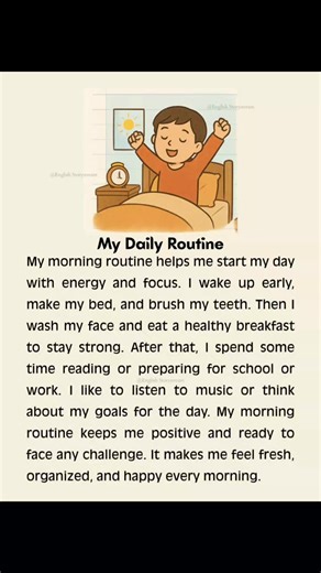 𝑴𝒚 𝑫𝒂𝒊𝒍𝒚 𝑹𝒐𝒖𝒕𝒊𝒏𝒆 📖 | English StoryStream