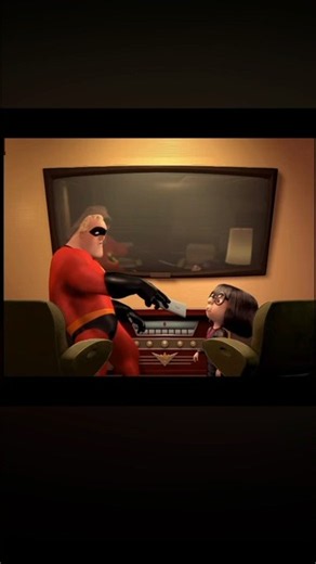 Edna Mode takes the remote- The Incredibles