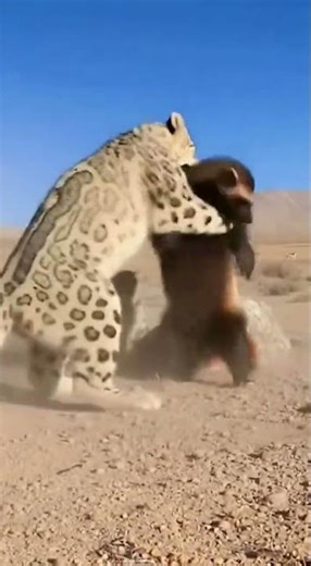 Snow Leopard Ambush in 5 Frames! 😼🐾🏔️ | Cub Watches the Hunt