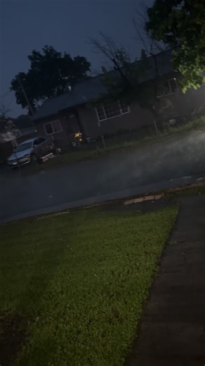 Spring storm! ⛈️ ☔️crazy rain, wind, thunder and lightning!! #storm #thunder #lightning #spring #funsounds