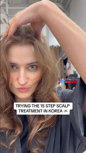 I tried the viral 15 step scalp treatment in Korea ✨ #scalptreatment #scalpcare #koreanbeauty