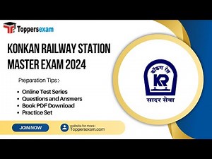 KONKAN RAILWAY STATION MASTER Online Test Series, Exam Pattern 2024, Questions and Answers, Book PDF