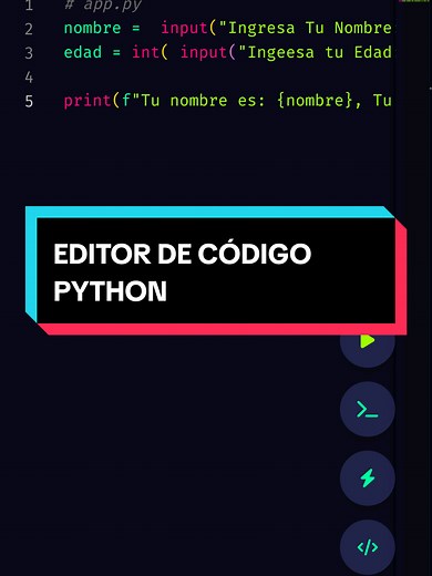 Editor de código Python con resaltado de sintaxis y auto completado. #python #programming #bcodepro