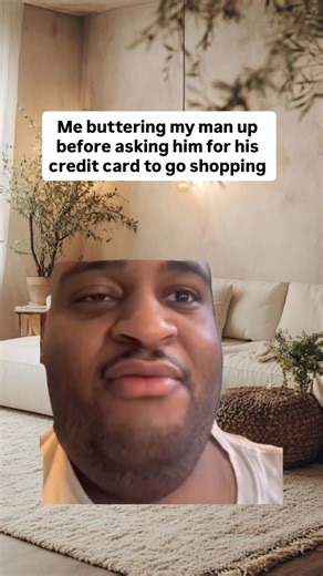 Oghairdoc on Instagram: "Me buttering my man up before asking him for his credit card to go shopping 😭😭 #reels #marriagehumor #couplehumor"