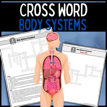 Body Systems Crossword Word bank Middle school