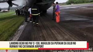 36K views · 394 reactions | Landing gear ng PAF C-130, nahulog sa putikan sa gilid ng runway ng Catarman Airport Para sa karagdagang balita, Website ► www.bomboradyo.com YouTube ► youtube.com/BomboRadyoPhilippines1 Twitter ► twitter.com/BomboRadyoNews TikTok ► www.tiktok.com/@bomboradyoph | BOMBO RADYO PHILIPPINES | Facebook