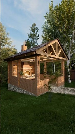 Create the Perfect BBQ Gazebo 🔥🏡 #design #gazebo #bbq