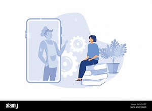 Online cooking course. Video recipes with chef on monitor. Food blogger teaches via internet. Culinary school concept. Video tutorial. Life stream wit Stock Vector Image & Art - Alamy