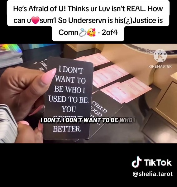 He’s Afraid of U! Thinks ur Luv isn’t REAL. How can u❤️sum1 So Underservn is his(¿)Justice is Comn💍🥰 - 2of4 #tarot #tarotreading #tarotreader
