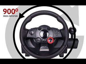 How to setup logitech driving force GT to 900° rotation