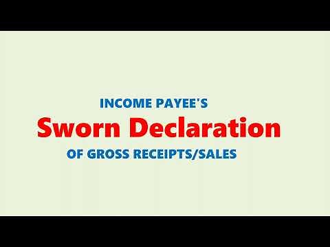 How to Get Sworn Declaration for Free | For Self-employed