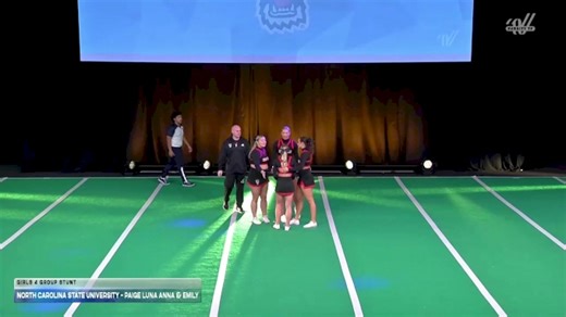 North Carolina State University - Paige Luna Anna & Emily [2026 Girls 4 Group Stunt] 2026 UCA & UDA College Cheerleading and Dance Team National Championship