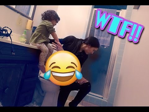 TOILET PRANK ON WIFE! (HILARIOUS)