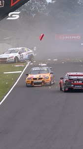 3M views · 11K reactions | A domino effect of disaster  Unforgettable Repco Australia Bathurst 1000 Moment #6 is the infamous redress between Jamie Whincup, Scott McLaughlin and Garth Tander! | Supercars | Facebook