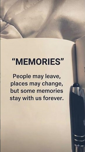 Memories That Stay Forever | Beautiful Life Quote ❤️