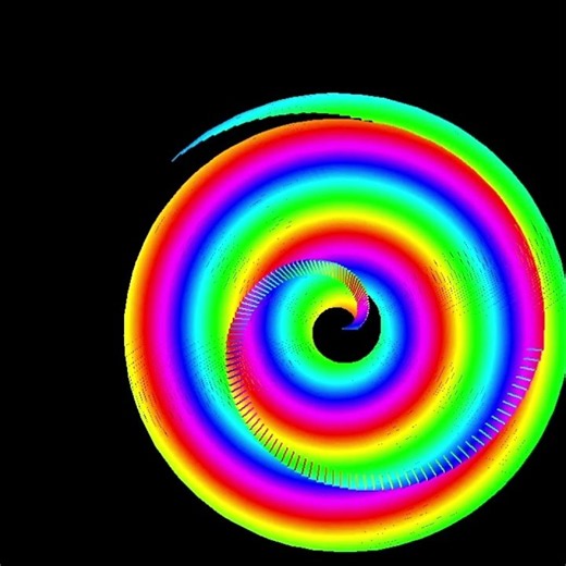 Turtle Neon Space Portal #coding #python#animation #turtle