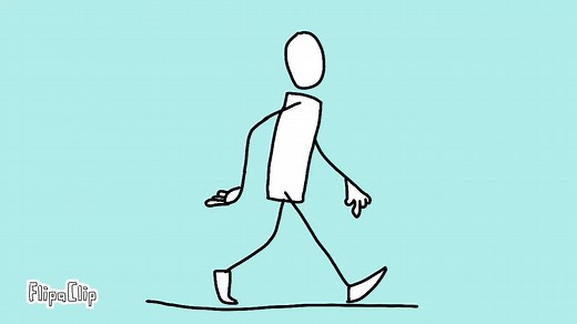 Walking Man Animation Flipaclip #CapCut